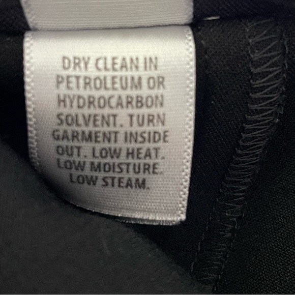 St. John Wide Leg Cropped Trouser High Waist Pant Black 6 - Picture 10 of 12